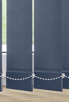Roma, Deep Blue - Vertical Blind Slats